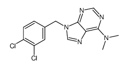 9-[(3,4-dichlorophenyl)methyl]-N,N-dimethylpurin-6-amine Structure