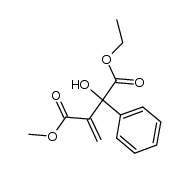 methyl 3-ethoxycarbonyl-3-hydroxy-3-phenyl-2-methylenepropanoate Structure