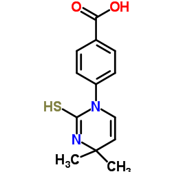 4-(4,4-Dimethyl-2-thioxo-3,4-dihydro-1(2H)-pyrimidinyl)benzoic acid Structure