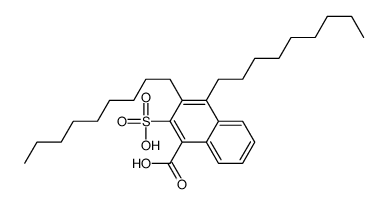 3,4-di(nonyl)-2-sulfonaphthalene-1-carboxylic acid结构式