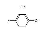 lithium 4-fluorophenolate Structure