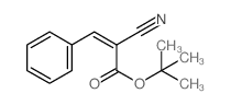 2-Propenoic acid,2-cyano-3-phenyl-, 1,1-dimethylethyl ester structure