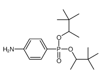 4-aminophenylphosphonic acid methyl-1,2,2-trimethylpropyl diester structure