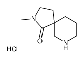 2-Methyl-2,7-diazaspiro[4.5]decan-1-one hydrochloride (1:1) Structure