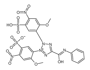 2,3-bis(2-methoxy-4-nitro-5-sulfophenyl)-5-((phenylamino)carbonyl)-2H-tetrazolium hydroxide结构式
