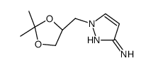 (S)-1-((2,2-dimethyl-1,3-dioxolan-4-yl)methyl)-1H-pyrazol-3-amine Structure