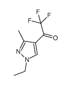 1-(1-ethyl-3-methyl-1H-pyrazol-4-yl)-2,2,2-trifluoroethanone Structure