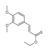 O-ethyl (E)-3-(3,4-dimethoxyphenyl)prop-2-enethioate结构式