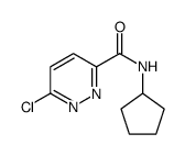 6-chloro-N-cyclopentylpyridazine-3-carboxamide Structure