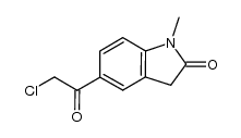 5-(CHLOROACETYL)-1-METHYL-1,3-DIHYDRO-2H-INDOL-2-ONE结构式