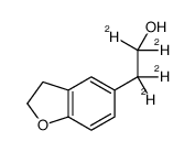 2,3-Dihydro-5-benzofuranethanol-d4 Structure