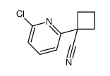 1-(6-chloropyridin-2-yl)cyclobutane-1-carbonitrile Structure