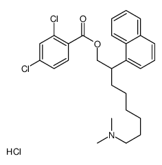 [8-(dimethylamino)-2-naphthalen-1-yloctyl] 2,4-dichlorobenzoate,hydrochloride Structure