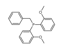 benzyl-di(2-methoxyphenyl)phosphine Structure