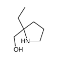 (2-ethyl-2-pyrrolidinyl)methanol(SALTDATA: FREE)结构式