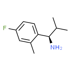 (1R)-1-(4-FLUORO-2-METHYLPHENYL)-2-METHYLPROPYLAMINE Structure