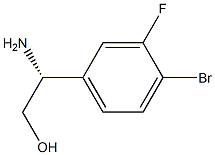 (2R)-2-AMINO-2-(4-BROMO-3-FLUOROPHENYL)ETHAN-1-OL结构式