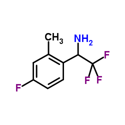 2,2,2-Trifluoro-1-(4-fluoro-2-methylphenyl)ethanamine结构式
