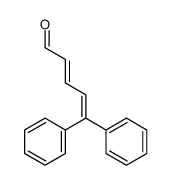 5,5-diphenylpenta-2,4-dienal Structure
