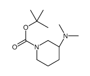 (S)-N-Boc-3-二甲基氨基哌啶结构式