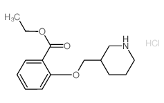 Ethyl 2-(3-piperidinylmethoxy)benzoate hydrochloride结构式