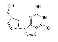 [(1S,4R)-4-(5-amino-7-chlorotriazolo[4,5-d]pyrimidin-3-yl)cyclopent-2-en-1-yl]methanol Structure