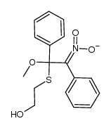(2-((2-hydroxyethyl)thio)-2-methoxy-1,2-diphenylethylidene)azinate Structure