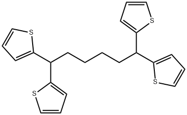 1,1,6,6-tetra(thiophen-2-yl)hexane Structure