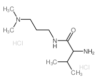 2-Amino-N-[3-(dimethylamino)propyl]-3-methylbutanamide dihydrochloride结构式