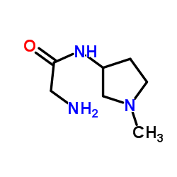 N-(1-Methyl-3-pyrrolidinyl)glycinamide结构式