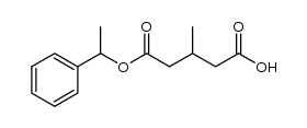 3-methyl-4-((1-phenylethoxy)carbonyl)butanoic acid结构式