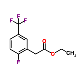 Ethyl [2-fluoro-5-(trifluoromethyl)phenyl]acetate结构式