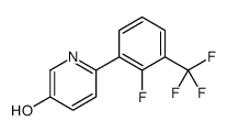 6-[2-fluoro-3-(trifluoromethyl)phenyl]pyridin-3-ol结构式