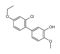 5-(2-chloro-4-ethoxyphenyl)-2-methoxyphenol结构式