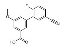 3-(5-cyano-2-fluorophenyl)-5-methoxybenzoic acid结构式