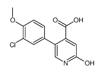 5-(3-chloro-4-methoxyphenyl)-2-oxo-1H-pyridine-4-carboxylic acid结构式