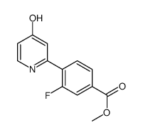methyl 3-fluoro-4-(4-oxo-1H-pyridin-2-yl)benzoate结构式