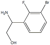 2-AMINO-2-(3-BROMO-2-FLUOROPHENYL)ETHAN-1-OL Structure
