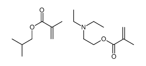 2-(diethylamino)ethyl 2-methylprop-2-enoate,2-methylpropyl 2-methylprop-2-enoate Structure