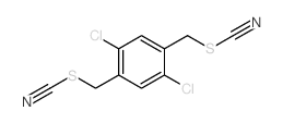 1,4-dichloro-2,5-bis(thiocyanatomethyl)benzene结构式