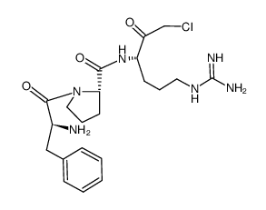 Phe-Pro-Arg-chloromethylketone结构式