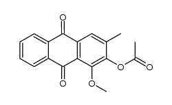 2-acetoxy-1-methoxy-3-methyl-anthraquinone Structure