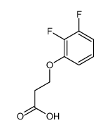 3-(2,3-difluorophenoxy)propionic acid Structure