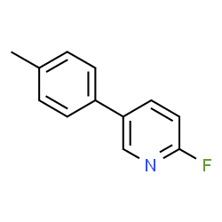 2-Fluoro-5-(4-methylphenyl)-pyridine结构式