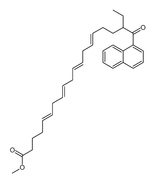 18-naphthoyl-5,8,11,14-eicosatetraenoic acid methyl ester Structure