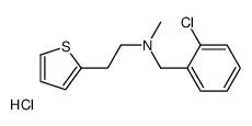 N-Methyl-N-[2-chlorobenzyl)]-2-thiopheneethanamine Hydrochloride结构式