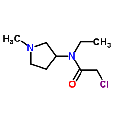 2-Chloro-N-ethyl-N-(1-methyl-3-pyrrolidinyl)acetamide Structure
