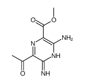 Pyrazinecarboxylic acid, 6-acetyl-3,5-diamino-, methyl ester (9CI)结构式