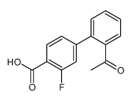 4-(2-acetylphenyl)-2-fluorobenzoic acid structure