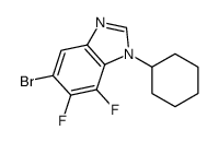 5-bromo-1-cyclohexyl-6,7-difluorobenzimidazole图片